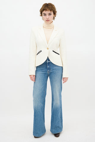 Smythe Lace One Button Blazer