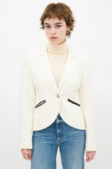 Smythe Lace One Button Blazer