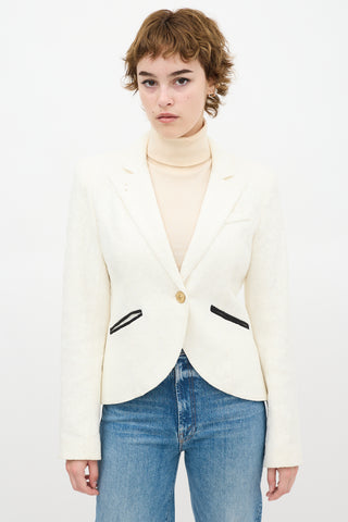 Smythe Lace One Button Blazer