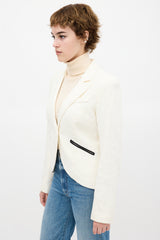Smythe Lace One Button Blazer