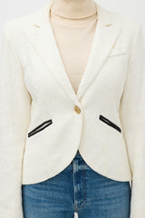 Smythe Lace One Button Blazer