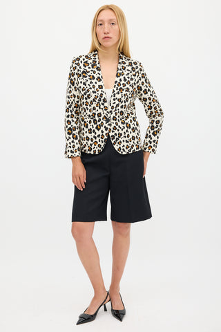 Smythe Printed Shrunken 90s Blazer