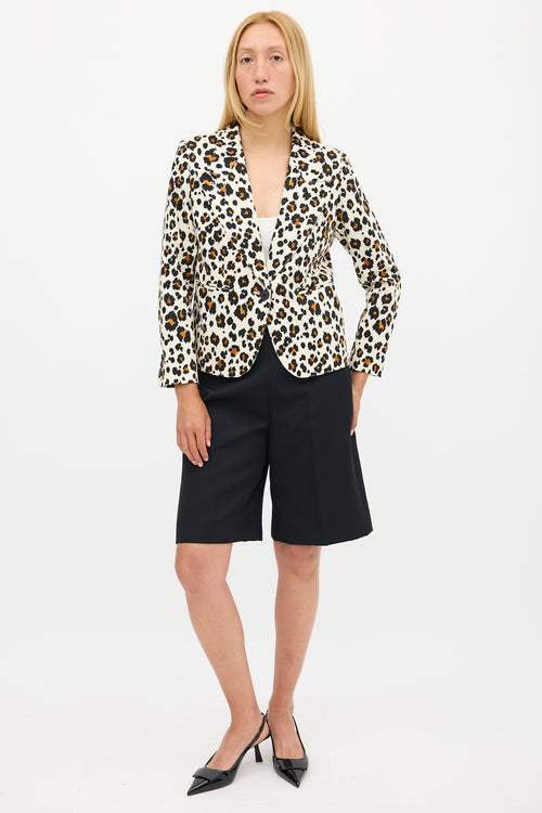 Smythe Printed Shrunken 90s Blazer