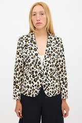 Smythe Printed Shrunken 90s Blazer