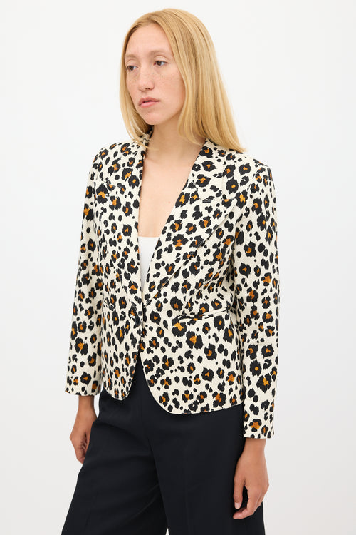 Smythe Printed Shrunken 90s Blazer