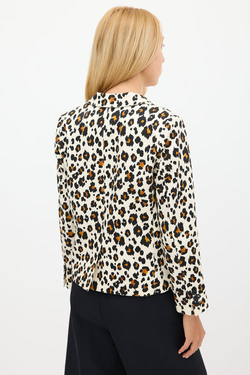 Smythe Printed Shrunken 90s Blazer