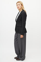 Smythe Inverted Pleat Pocket Blazer