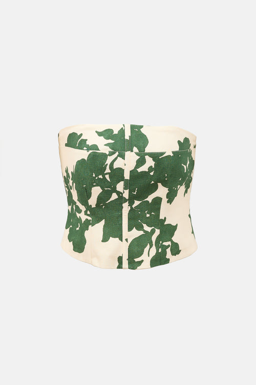 Smythe Floral Bustier Top