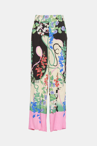 Smythe Floral Low Rise Slouch Trouser