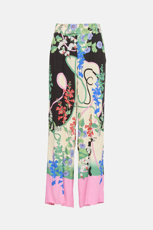 Smythe Floral Low Rise Slouch Trouser