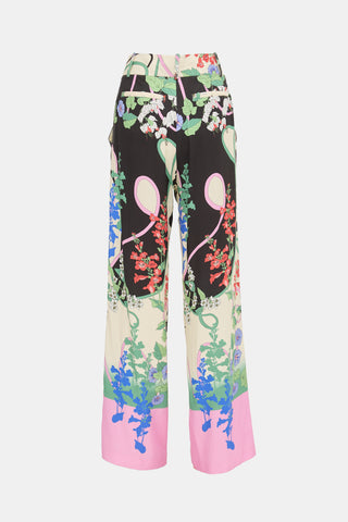 Smythe Floral Low Rise Slouch Trouser