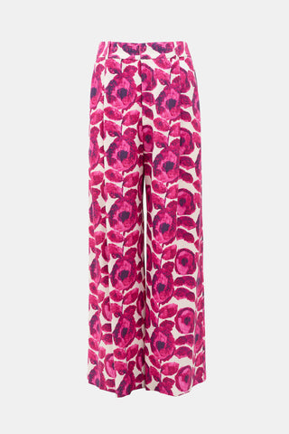 Smythe Floral Pleated Trouser