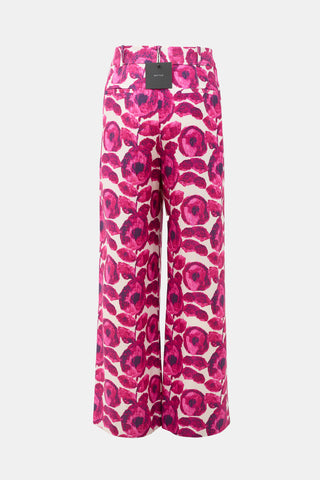Smythe Floral Pleated Trouser