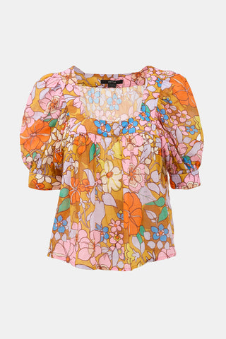 Smythe Floral Puff Sleeve Blouse