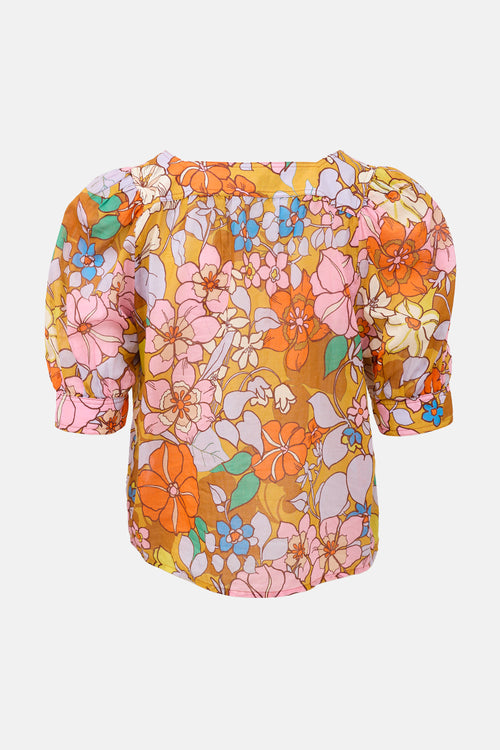Smythe Floral Puff Sleeve Blouse