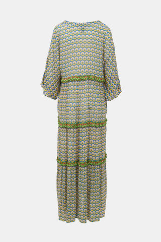 Smythe Floral Tiered Maxi Dress