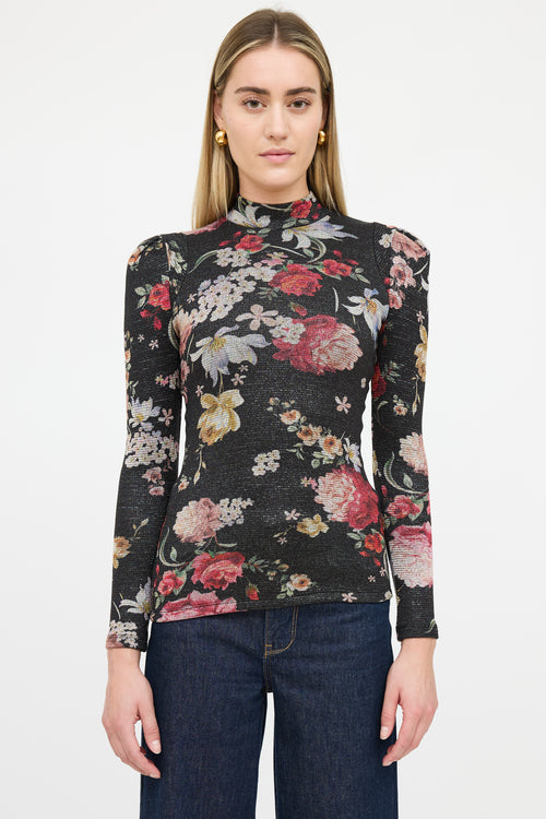 Smythe Shimmer Floral Top