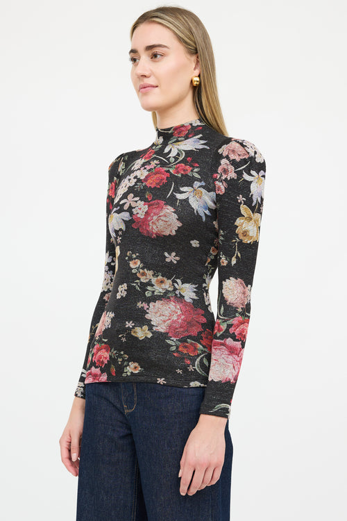 Smythe Shimmer Floral Top