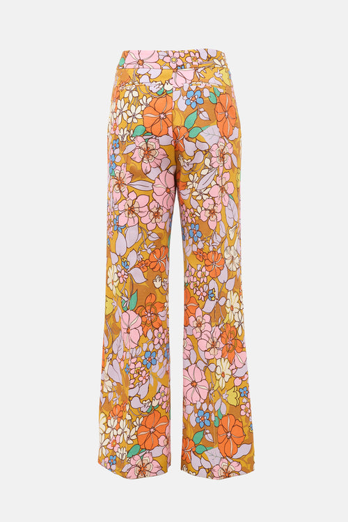 Smythe Floral Wide Leg Trouser