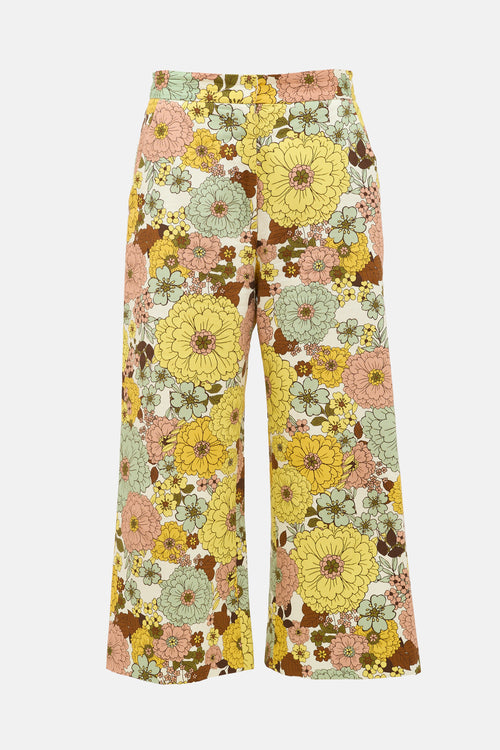Smythe Floral Wide Leg Trouser
