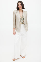 Smythe Sparkly Sharp Shoulder Blazer