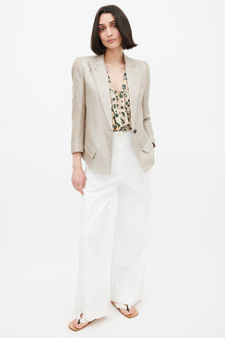 Smythe Sparkly Sharp Shoulder Blazer