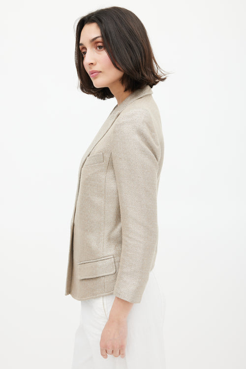 Smythe Sparkly Sharp Shoulder Blazer