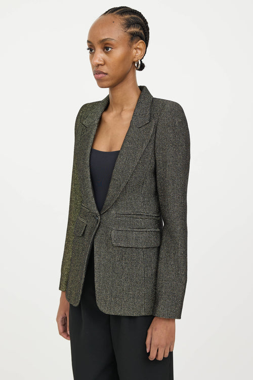 Smythe Metallic Wool Blazer