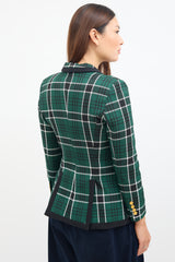 Smythe Check Peaked Lapel Blazer