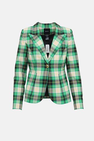 Smythe Plaid Duchess Blazer