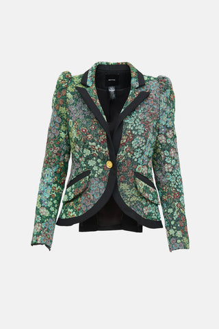 Smythe Floral Single Breasted Blazer