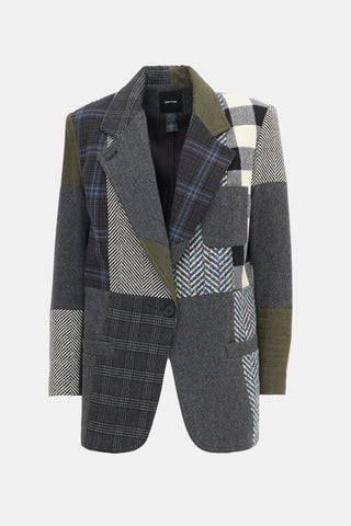 Smythe Wool Patchwork Blazer