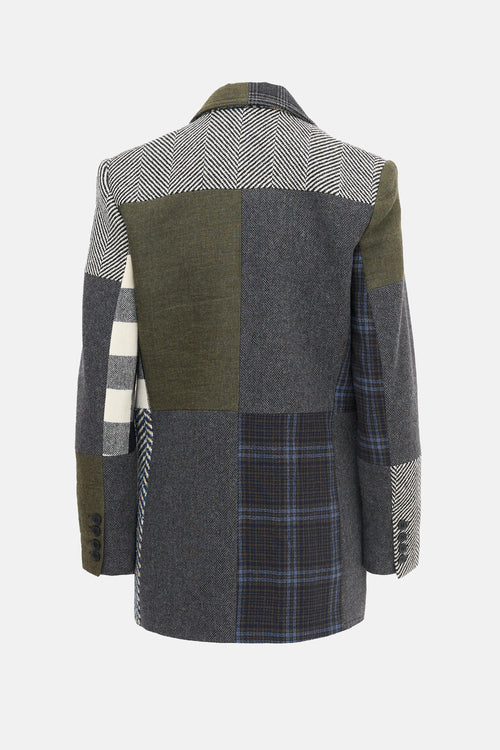 Smythe Wool Patchwork Blazer