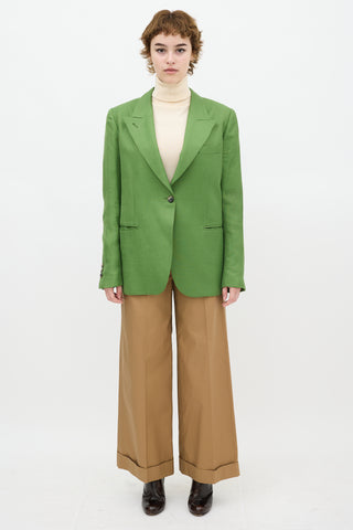 Smythe Green Linen 90's Blazer