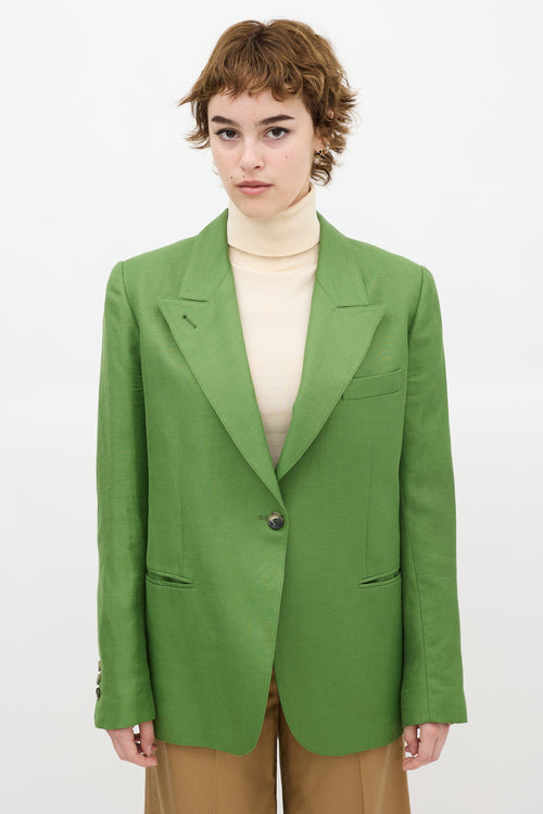 Smythe Green Linen 90's Blazer