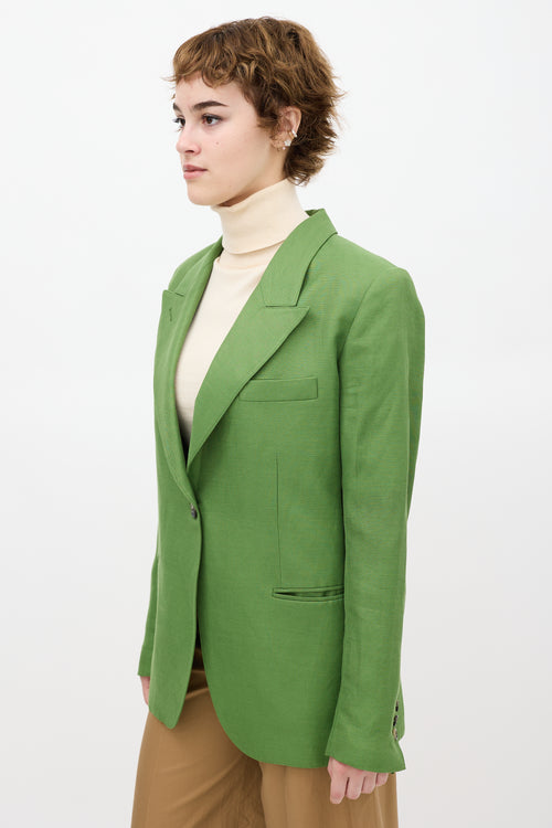 Smythe Green Linen 90's Blazer