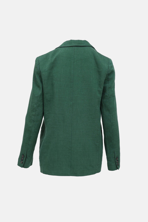 Smythe Linen Peak Lapel Blazer