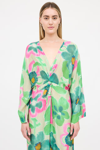 Smythe Patterned Twist Dress