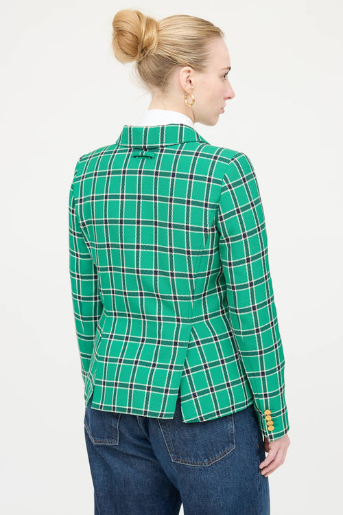 Smythe Woven Plaid Blazer