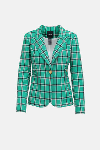 Smythe Plaid Duchess Blazer