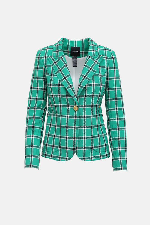 Smythe Plaid Duchess Blazer