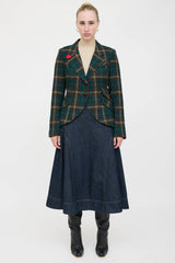 Smythe Single Breasted Plaid Blazer