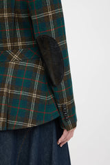 Smythe Single Breasted Plaid Blazer