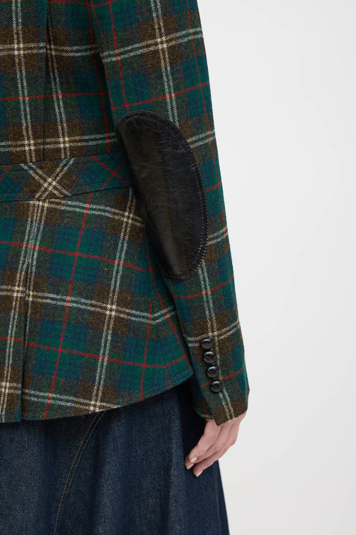 Smythe Single Breasted Plaid Blazer