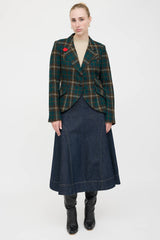 Smythe Single Breasted Plaid Blazer