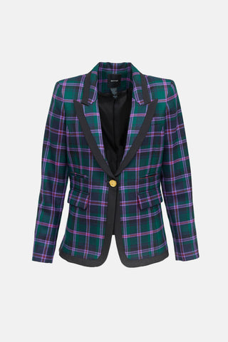 Smythe Plaid Wool Blazer