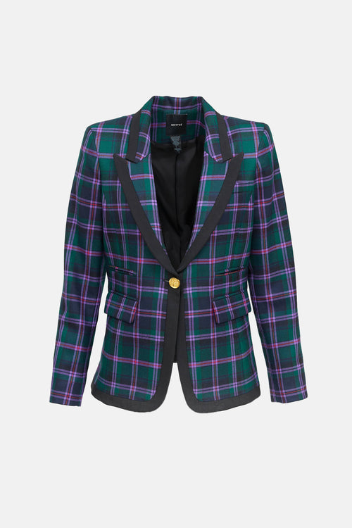 Smythe Plaid Wool Blazer