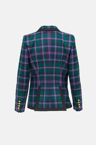 Smythe Plaid Wool Blazer