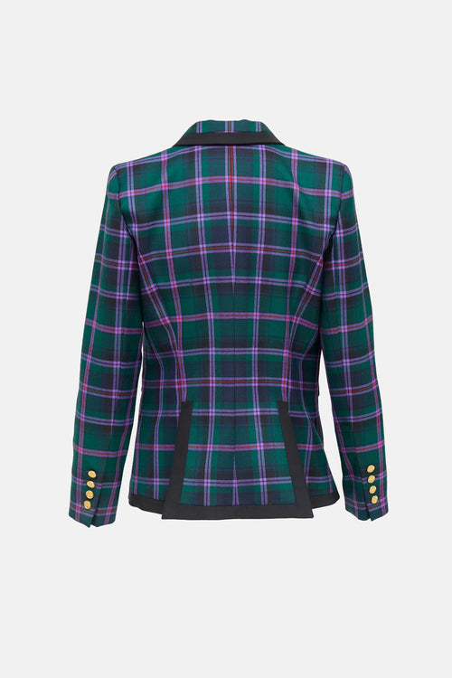 Smythe Plaid Wool Blazer