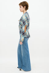 Smythe Tartan One Button Blazer